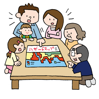 避難経路を確認する