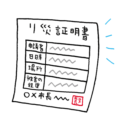 罹災証明書の交付